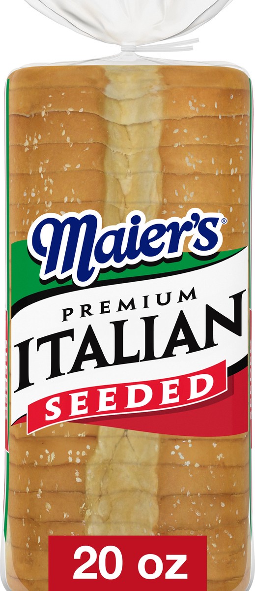 slide 1 of 5, Maier's Premium Italian Seeded White Bread, 20 oz, 20 oz