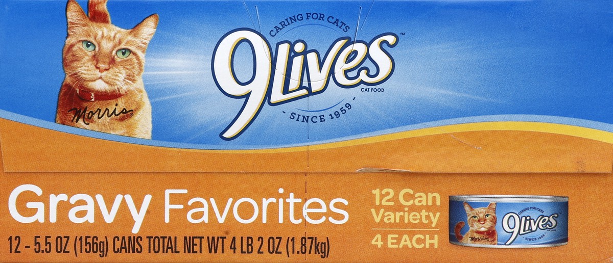 slide 3 of 6, 9Lives Cat Food, Gravy Favorites Variety, 66 oz