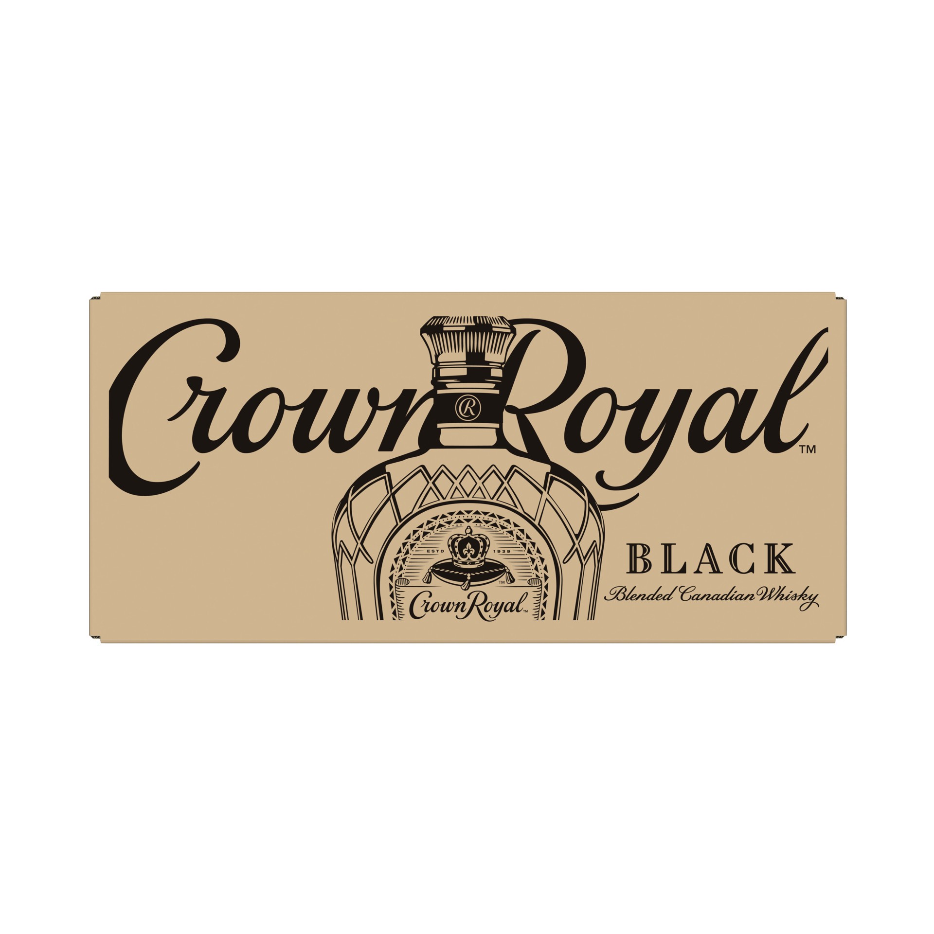 slide 1 of 7, Crown Royal Black Blended Canadian Whisky, 375 mL, 12.6 fl oz