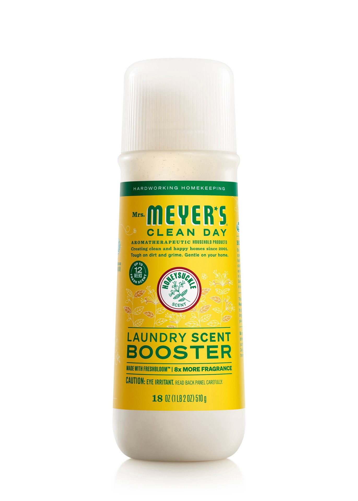 slide 1 of 1, Mrs. Meyer's Clean Day Laundry Scent Booster - Honeysuckle, 18 oz