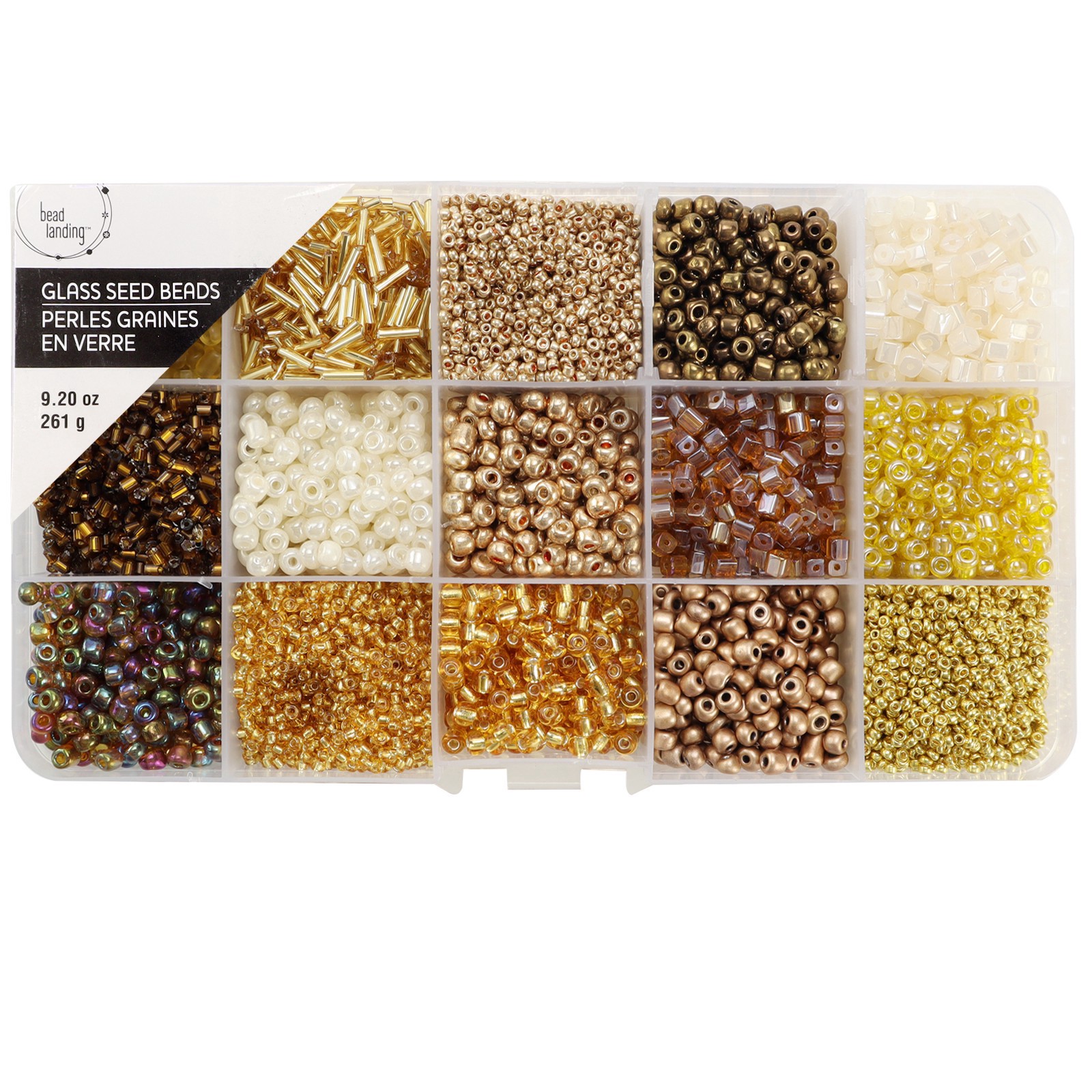 slide 4 of 4, Champagne Mix Glass Seed Beads By Bead Landing, 9.2 oz