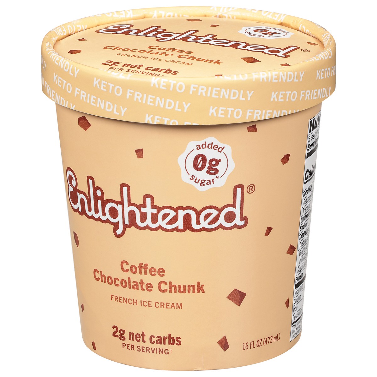 slide 3 of 9, Enlightened Keto Collection Ice Cream Coffee & Cream 1 Pint - 473 Ml, 473 ml