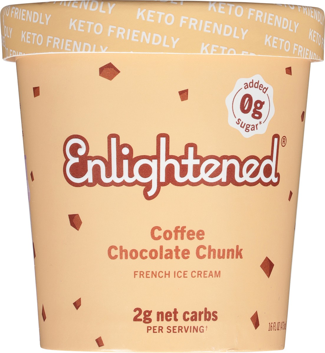 slide 7 of 9, Enlightened Keto Collection Ice Cream Coffee & Cream 1 Pint - 473 Ml, 473 ml