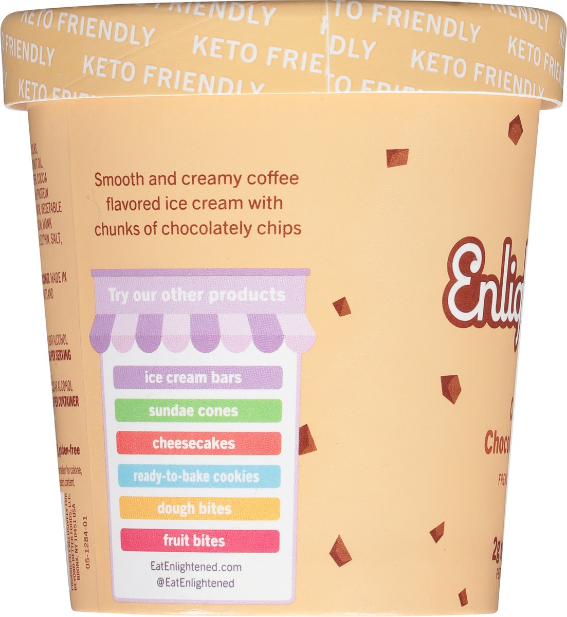 slide 5 of 9, Enlightened Keto Collection Ice Cream Coffee & Cream 1 Pint - 473 Ml, 473 ml