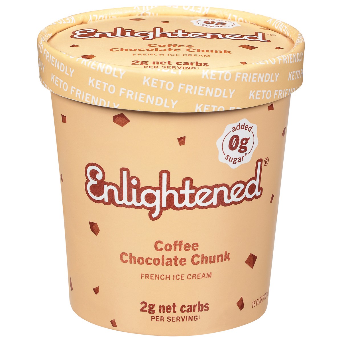 slide 1 of 9, Enlightened Keto Collection Ice Cream Coffee & Cream 1 Pint - 473 Ml, 473 ml