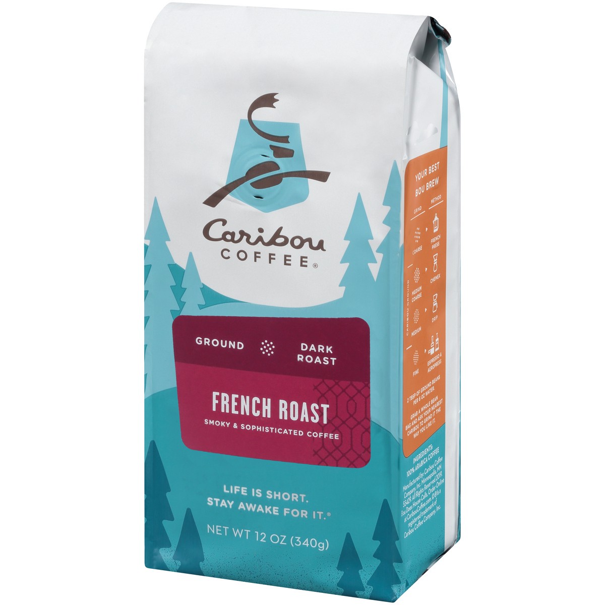 slide 9 of 9, Caribou Coffee French Dark Roast Ground Coffee - 12 oz, 12 oz