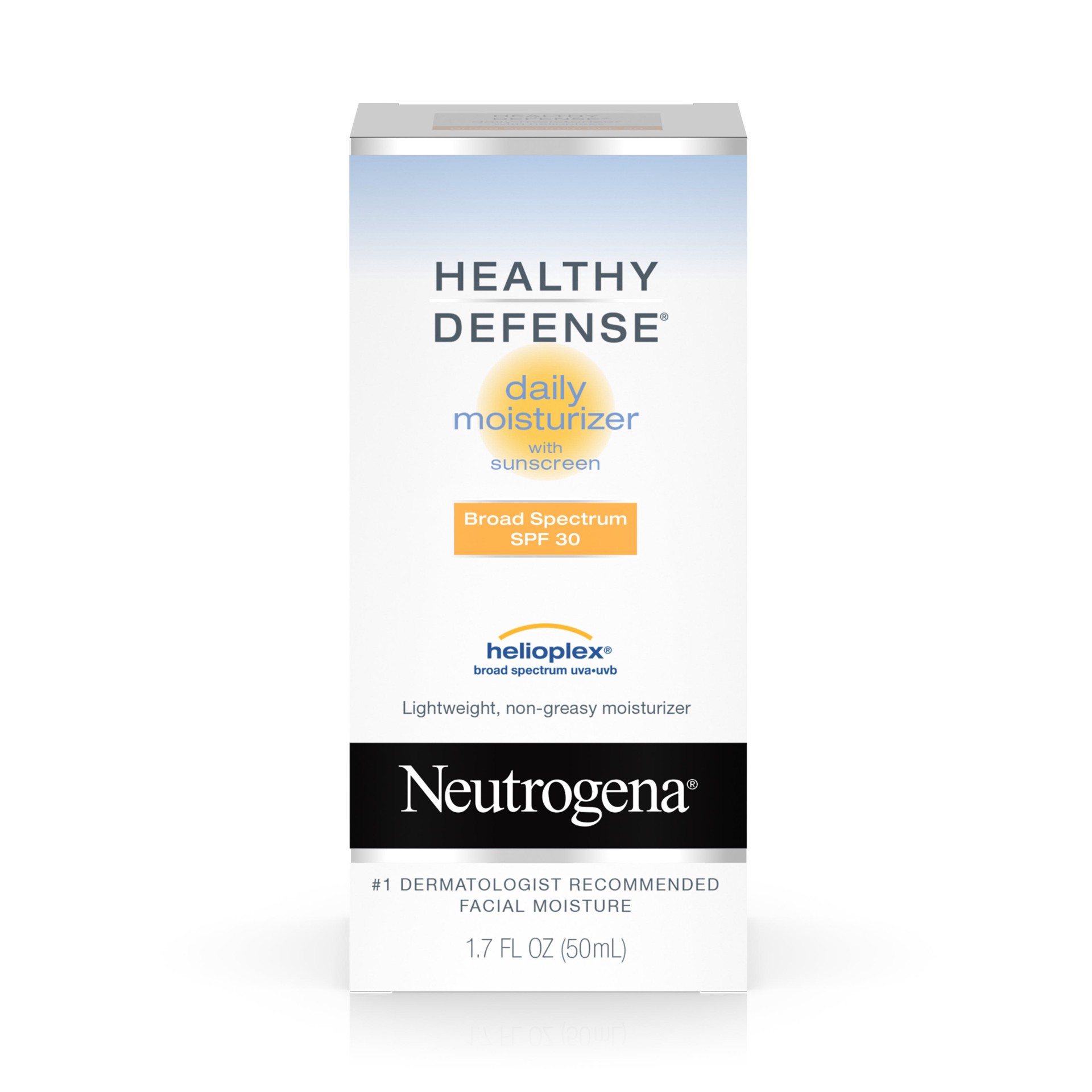 slide 4 of 7, Neutrogena Healthy Defense Daily Moisturizer For Sensitive Skin With Broad Spectrum Spf 30 Sunscreen, 1.7 Fl. Oz., 1.7 fl oz