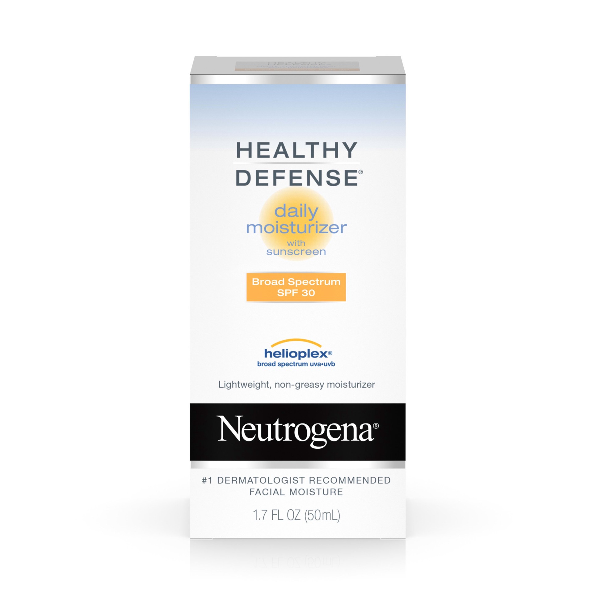 slide 1 of 7, Neutrogena Healthy Defense Daily Moisturizer For Sensitive Skin With Broad Spectrum Spf 30 Sunscreen, 1.7 Fl. Oz., 1.7 fl oz