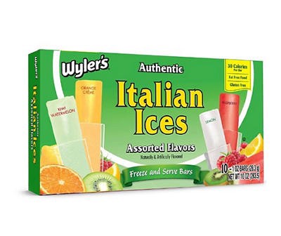 slide 1 of 1, Wyler's Assorted Flavors Italian Ice Freezer Pops, 10-Pack, 10 ct; 10 oz