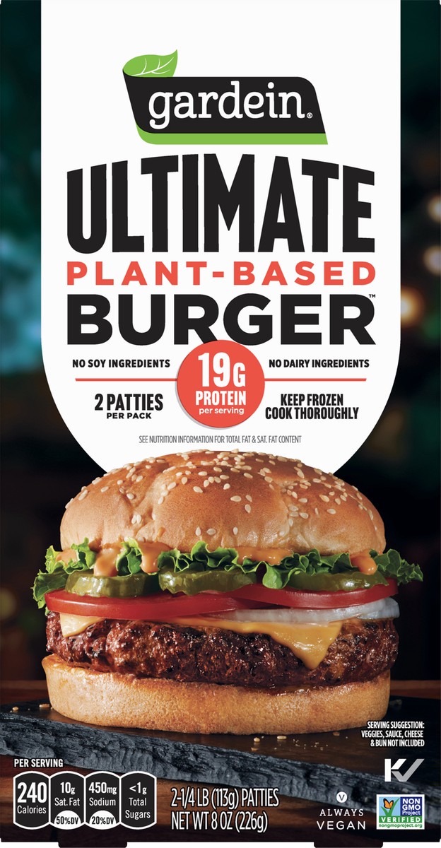 slide 7 of 9, Gardein Ultimate Burger Patties 2 ea, 2 ct