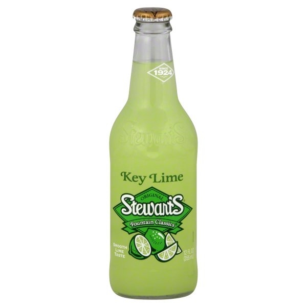 slide 1 of 1, Stewart's Key Lime Soda - 12 oz, 12 oz