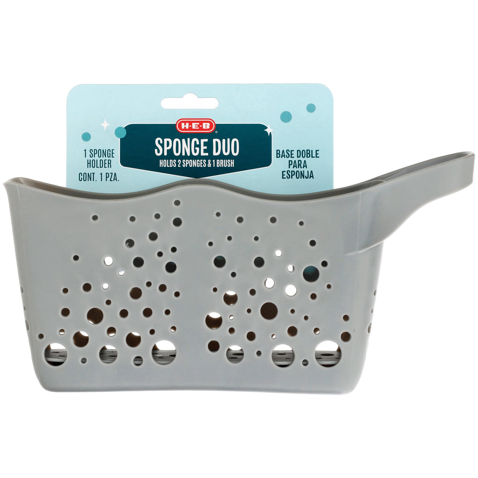 slide 1 of 1, H-E-B Duo Sponge Station, 1 ct