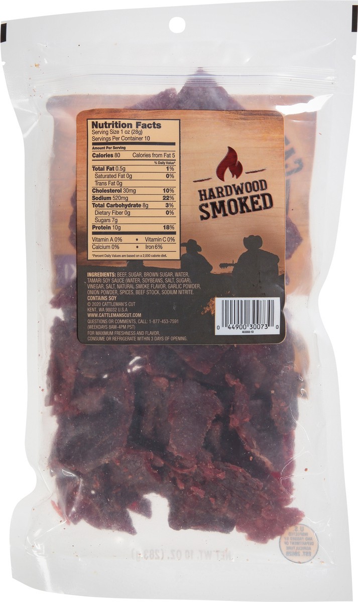 slide 6 of 9, Cattleman's Cut Beef Jerky Teriyaki - 10 oz, 10 oz