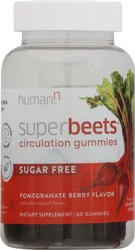 HumanN SuperBeets Circulation Gummies - Pomegranate Berry - 60 Gummies