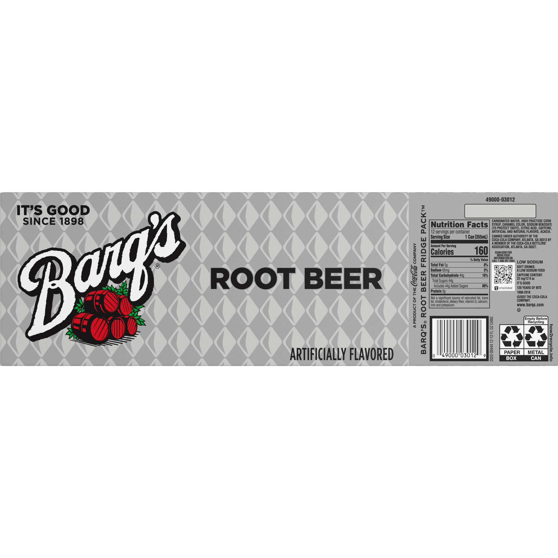 slide 2 of 5, Barq's Root Beer - 12pk/12 fl oz Cans, 12 ct; 12 fl oz