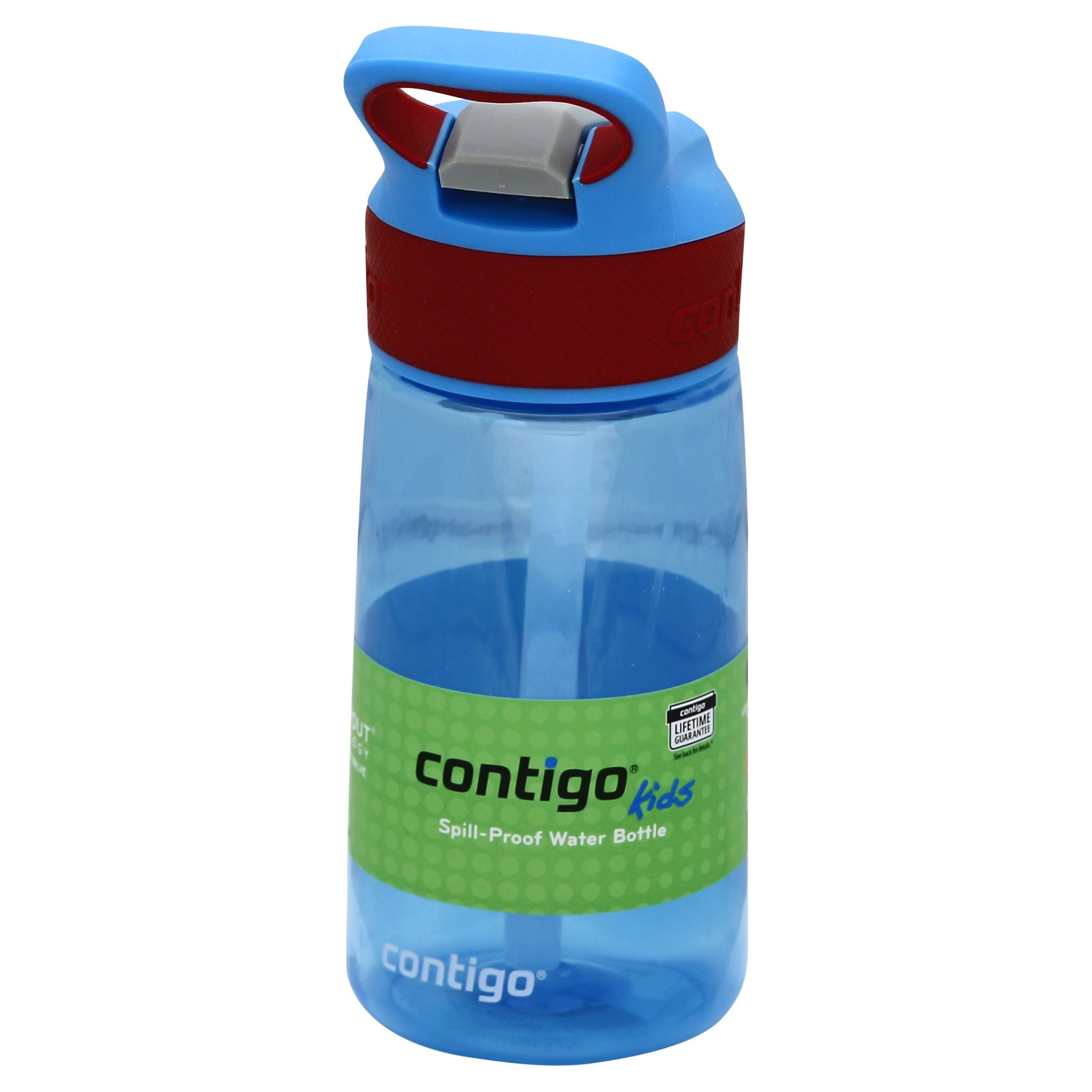 slide 1 of 2, Contigo Striker Plastic Water Bottle - Blue/Brown, 14 oz