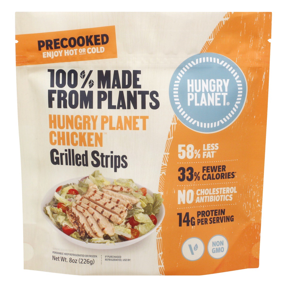 slide 1 of 1, Hungry Planet Grilled Strips Chicken 8 oz, 8 oz