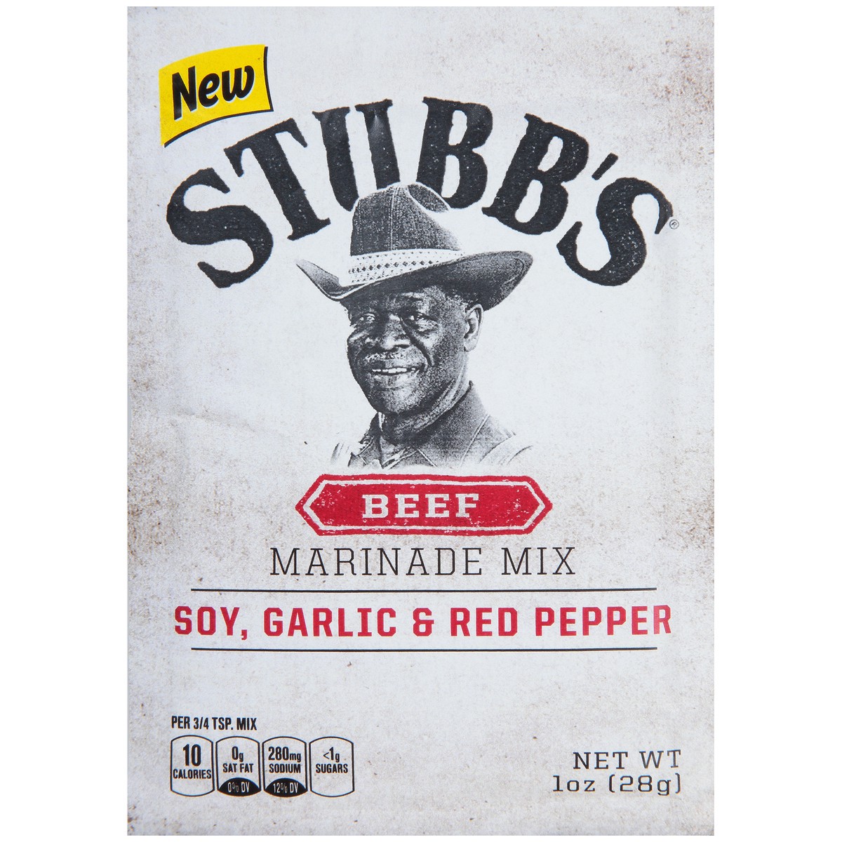 slide 1 of 8, Stubb's Soy, Garlic & Red Pepper Beef Marinade Mix, 1 oz, 1 oz