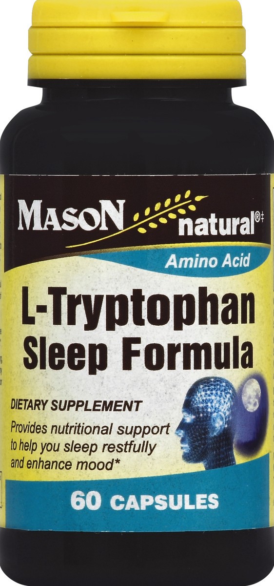 slide 2 of 3, Mason L-Tryptophan Sleep Formula 60 ea, 60 ct