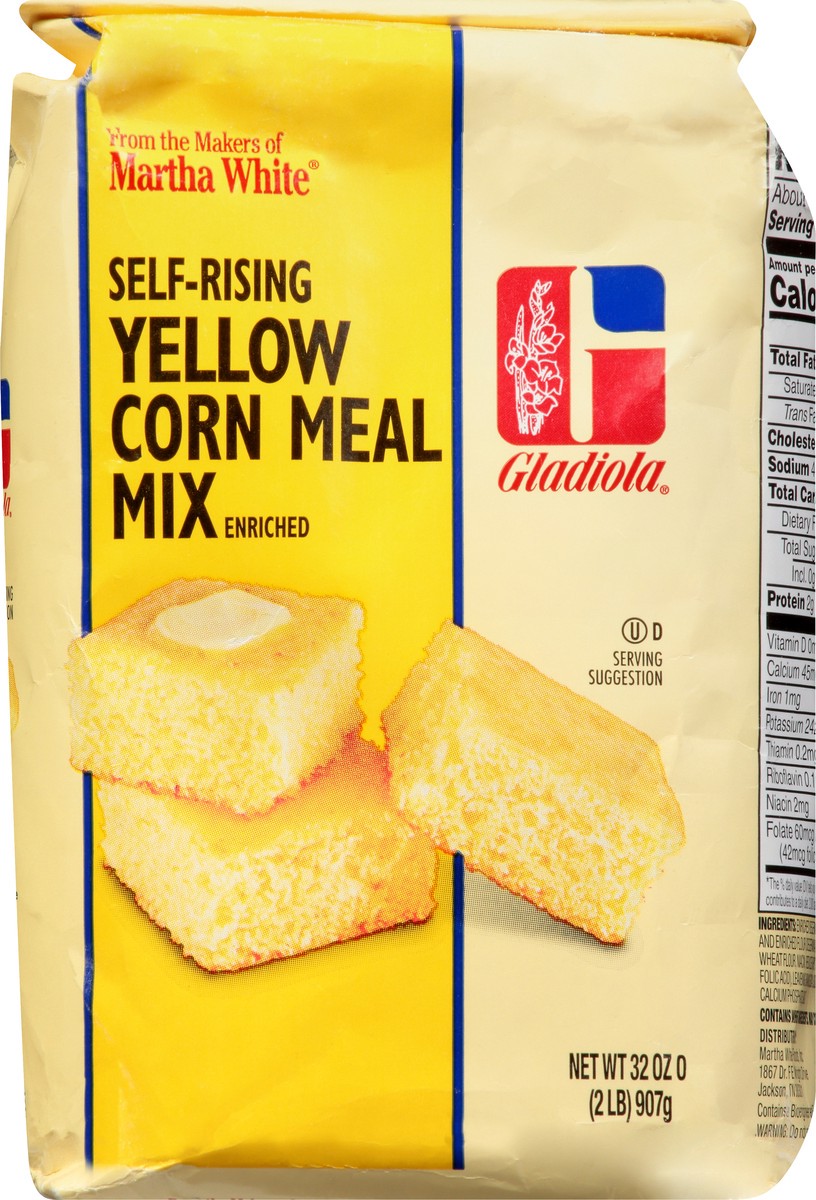 slide 5 of 9, Gladiola Gladiola Self-Rising Yellow Corn Meal Mix 32 oz, 2 lb