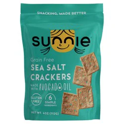 Sunnie's Grain Free Sea Salt Crackers 4 oz