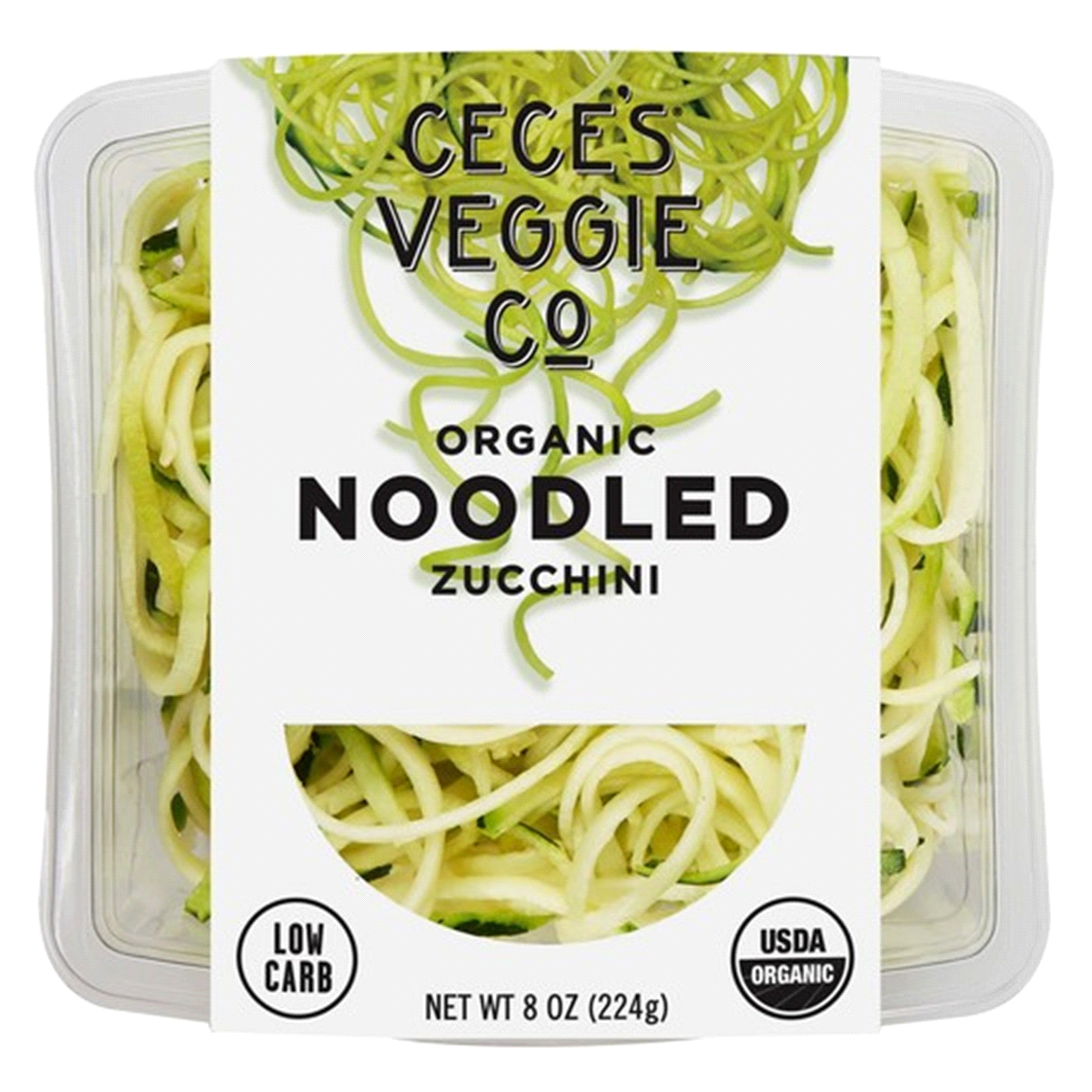 slide 1 of 1, Cece's Veggie Co. Ceces Veggie Co Organic Noodled Zucchini, 8 oz