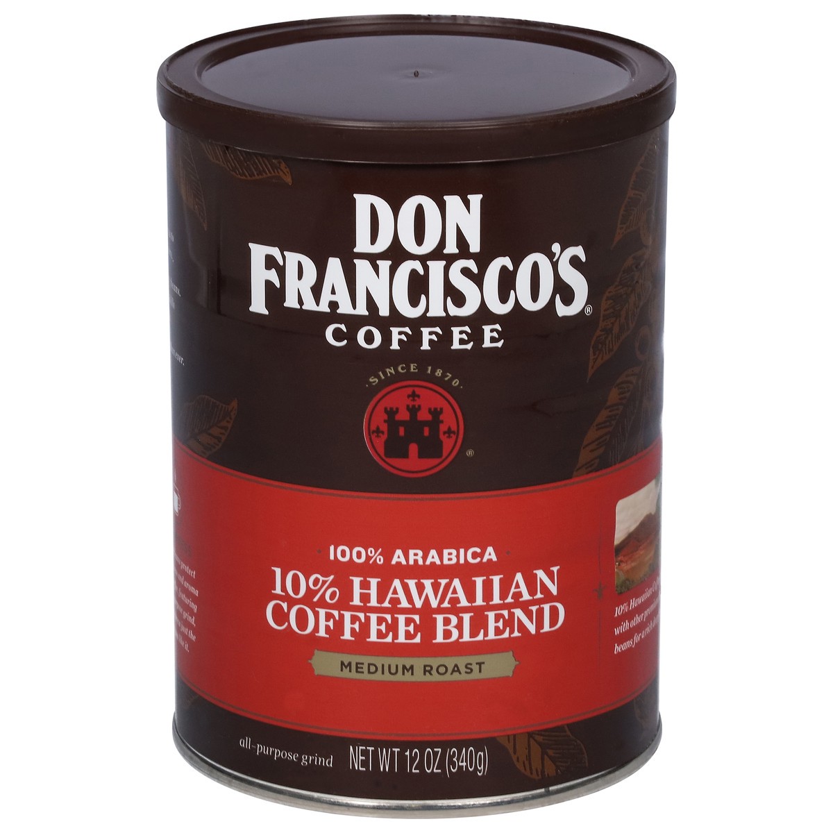 slide 6 of 13, Don Francisco's Coffee 10%Hawaiian Medroast 100%Aribica(Can) - 12 oz, 12 oz