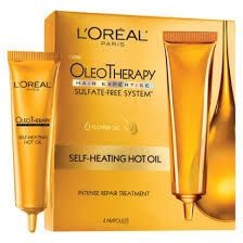 slide 1 of 1, L'Oréal Paris OleoTherapy Hair Expertise Sulfate Free System Self Heating Hot Oil, 4 ct
