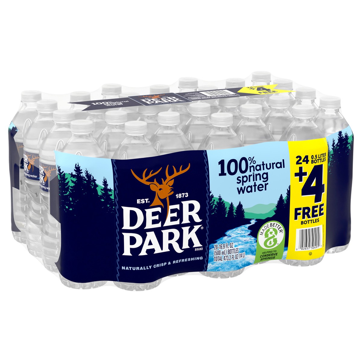 slide 6 of 10, DEER PARK Brand Spring Water, 16.9-ounce plastic bottles (Total of 28), 28 ct