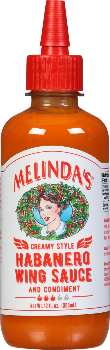 slide 4 of 9, Melinda's Creamy Style Habanero Wing Sauce and Condiment, 12 fl oz