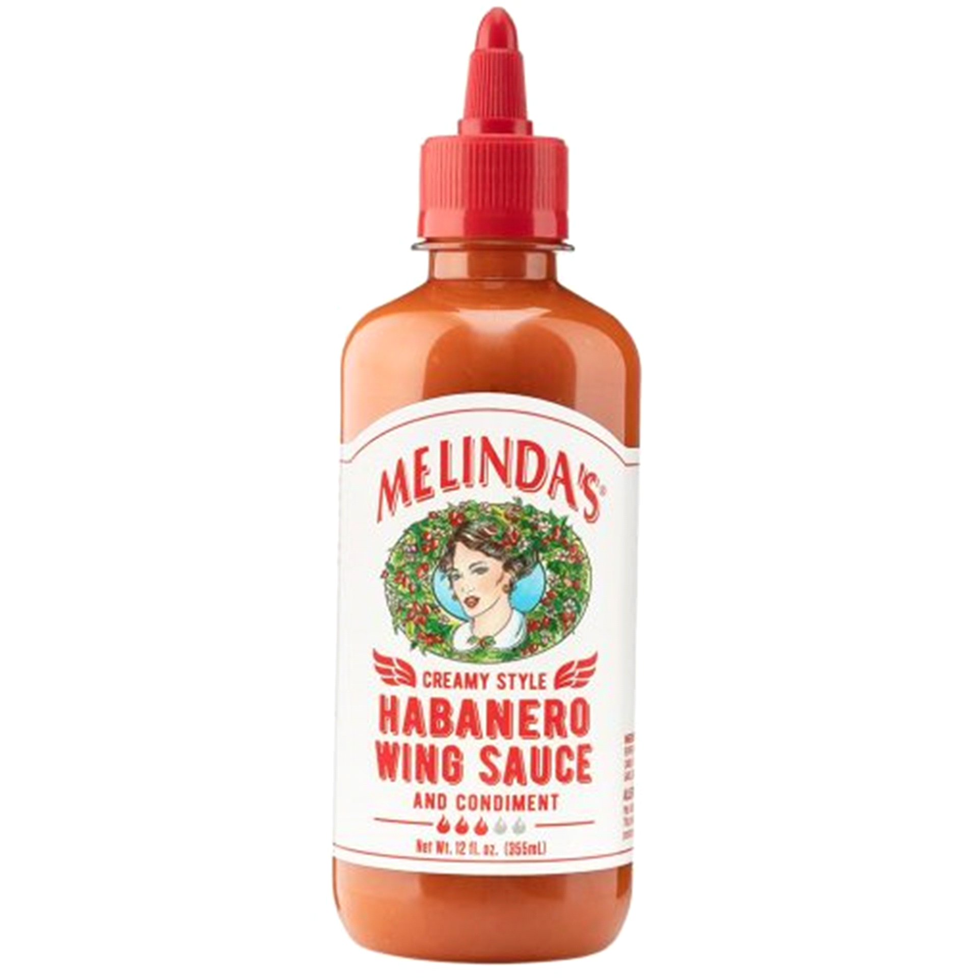 slide 1 of 9, Melinda's Creamy Style Habanero Wing Sauce and Condiment, 12 fl oz