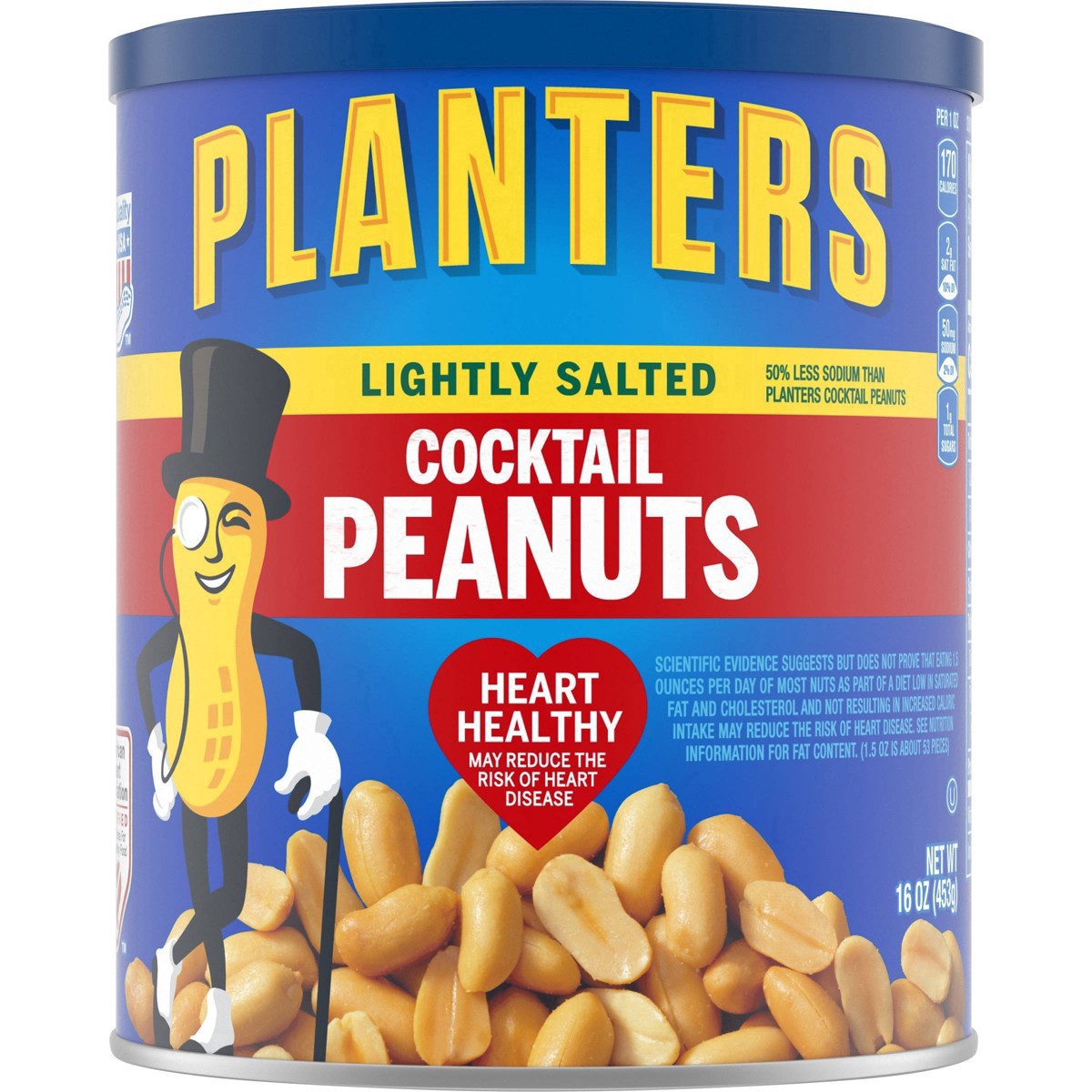 slide 78 of 103, Planters Lightly Salted Cocktail Peanuts 16 oz, 16 oz