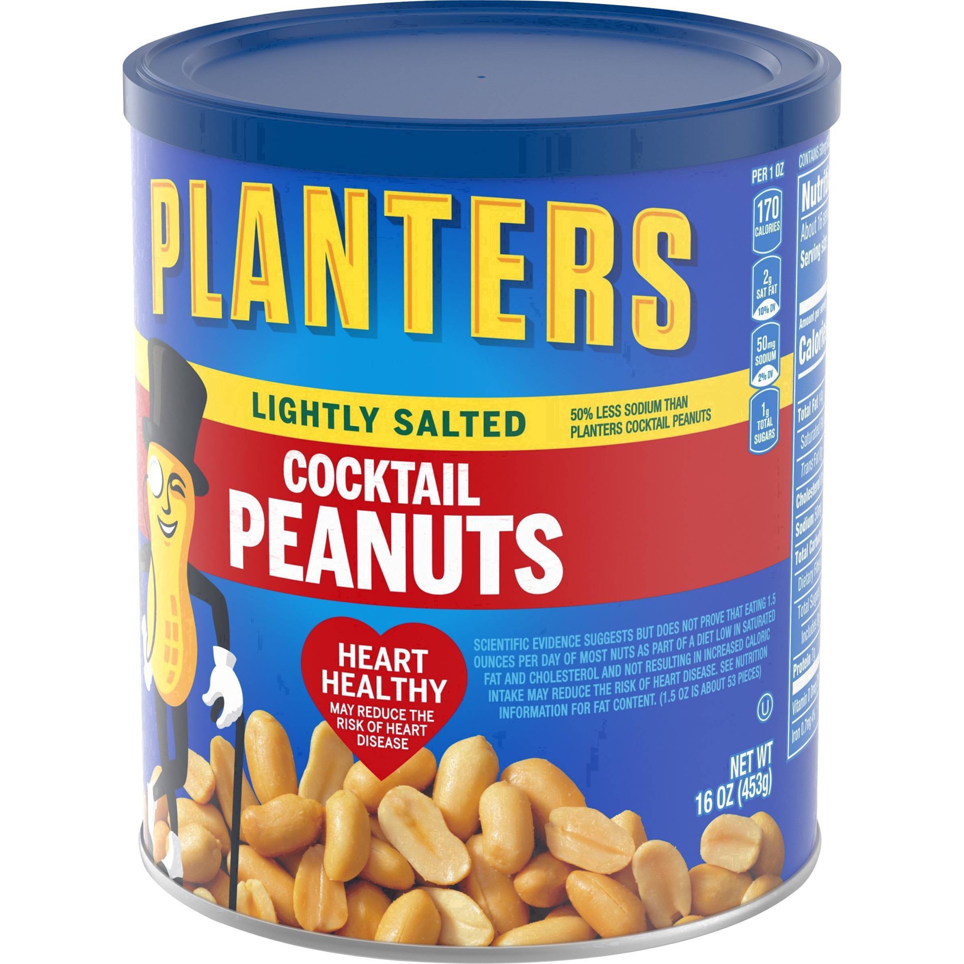 slide 88 of 103, Planters Lightly Salted Cocktail Peanuts 16 oz, 16 oz