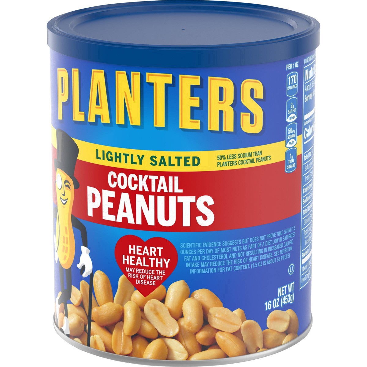 slide 62 of 103, Planters Lightly Salted Cocktail Peanuts 16 oz, 16 oz