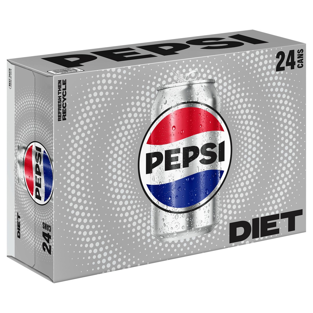 slide 6 of 6, Pepsi Soda, Diet, 24 ct; 12 oz