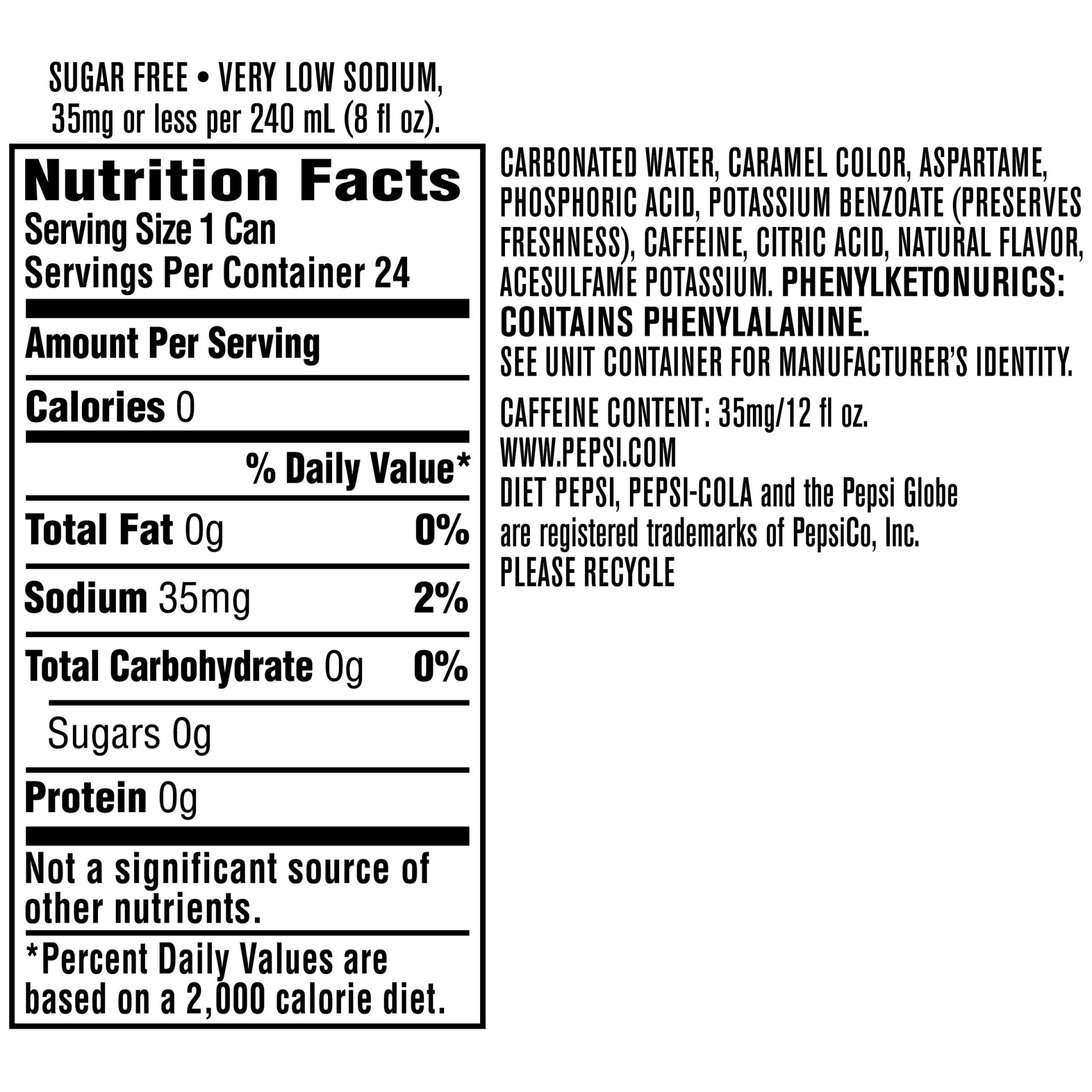 slide 3 of 3, Diet Pepsi, 24 ct; 12 fl oz