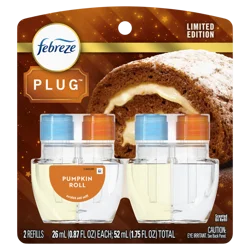 Febreze Odor-Eliminating Fade Defy PLUG Air Freshener Pumpkin Patch Oil Refill