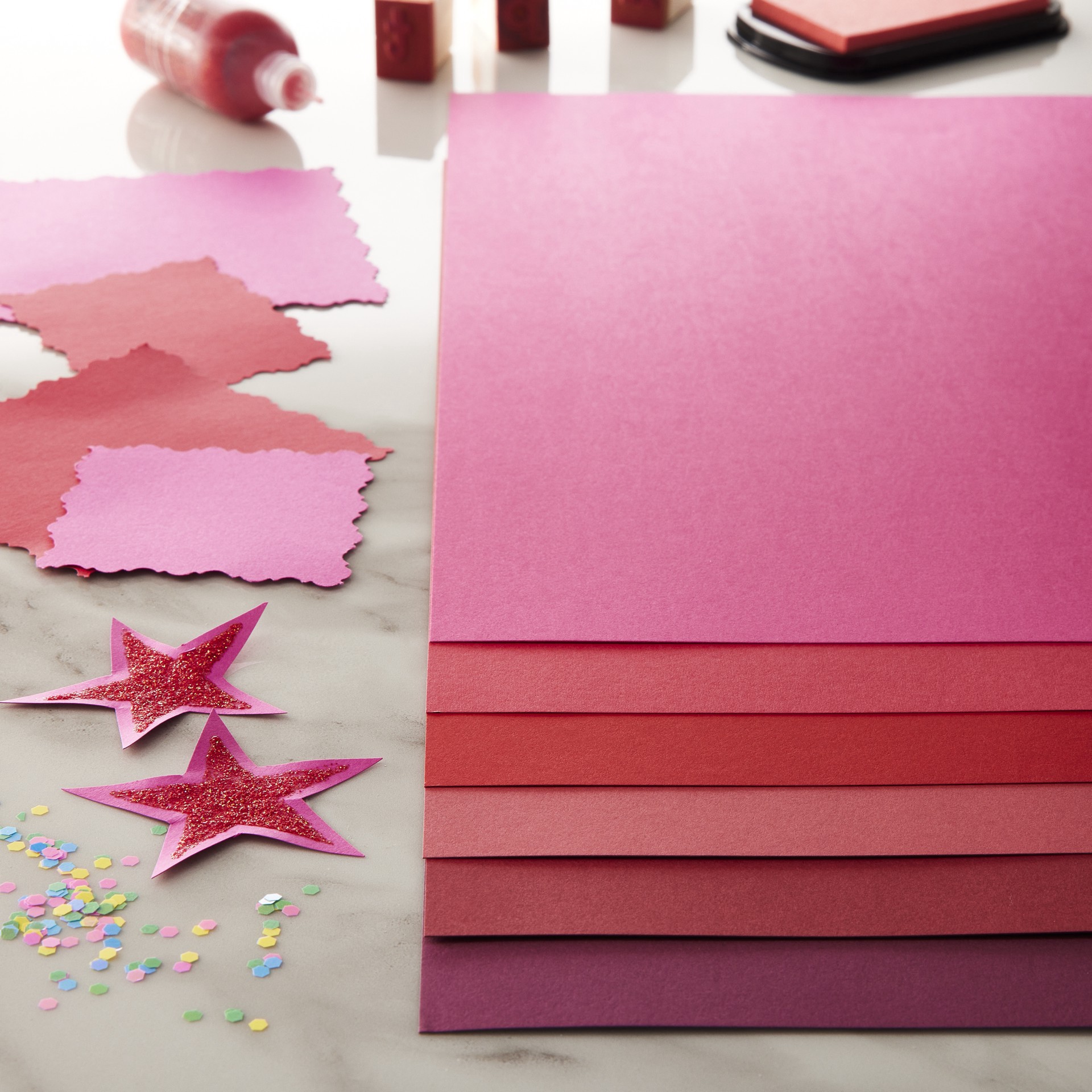 slide 3 of 3, Red Palette 12" X 12" Cardstock Paper By Recollections, 100 Sheets, 12 in x 12 in