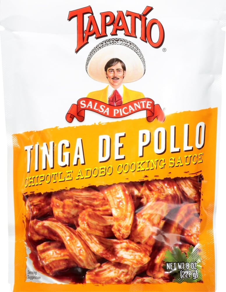 slide 1 of 1, Tapatio Tinga De Pollo Chipotle Adobo Cooking Sauce, 8 fl oz