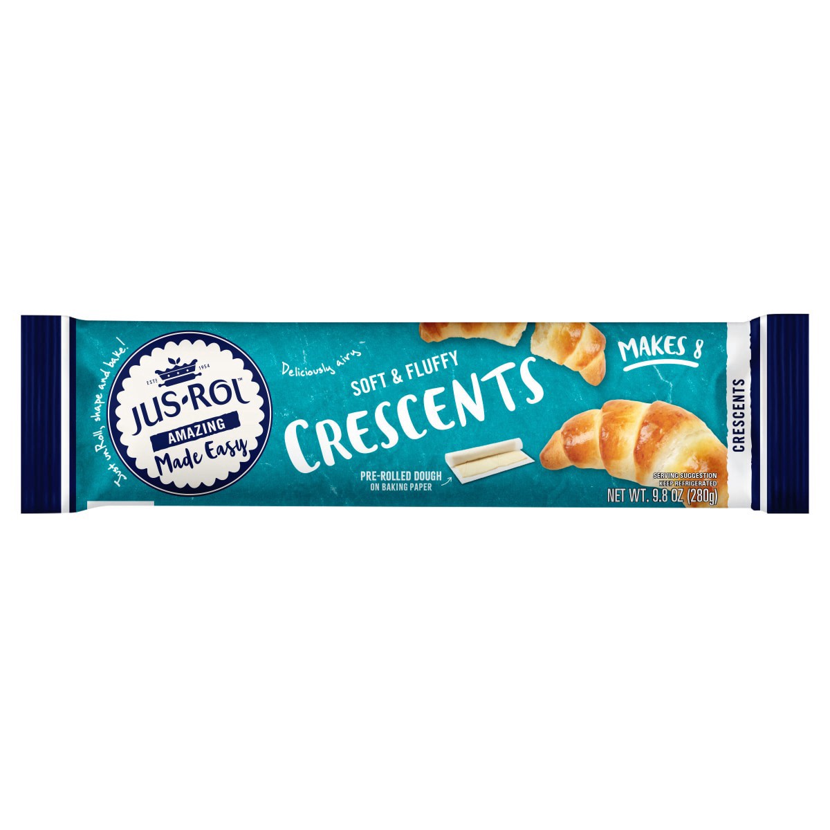 slide 1 of 5, JUS-ROL Jus Rol Crescents, 9.8 oz, 8 ct, 9.8 oz, 8 ct