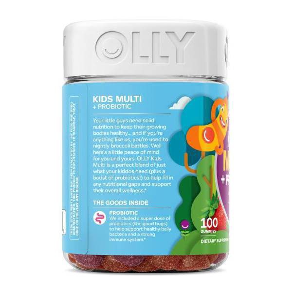 slide 5 of 9, OLLY Kids Multi & Probiotic Gummy Supplement, 100 ct