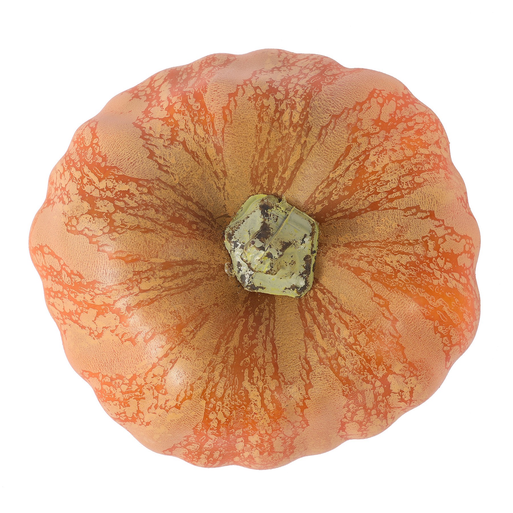 slide 2 of 2, 4.75" Orange & Green Decorative Pumpkin By Ashland, 4.75 in x 4.25 in x 3.25 in