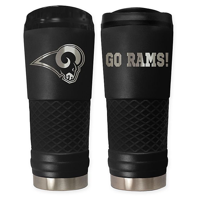 slide 1 of 1, NFL Los Angeles Rams Powder Coated Stealth Draft Tumbler, 24 oz