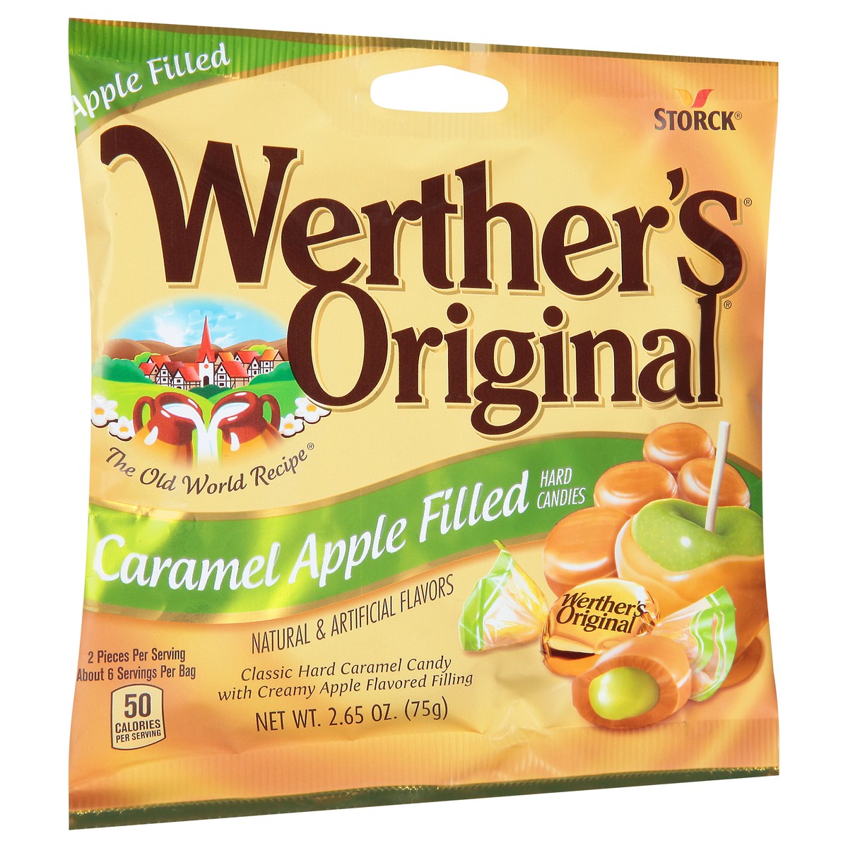 slide 3 of 9, Werther's Original Caramel Apple Filled Hard Candies 2.65 oz, 2.65 oz