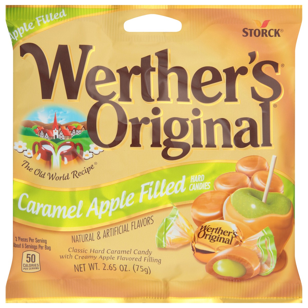 slide 1 of 9, Werther's Original Caramel Apple Filled Hard Candies 2.65 oz, 2.65 oz