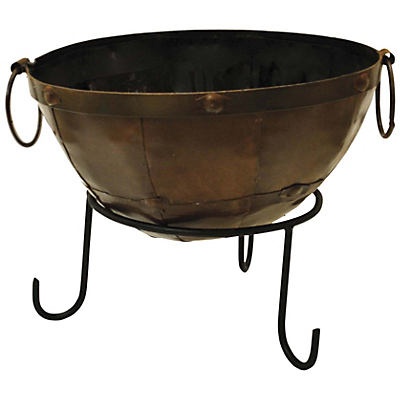 slide 1 of 1, Creative Decor Sourcing Metal Bowl Planter Small, 1 ct