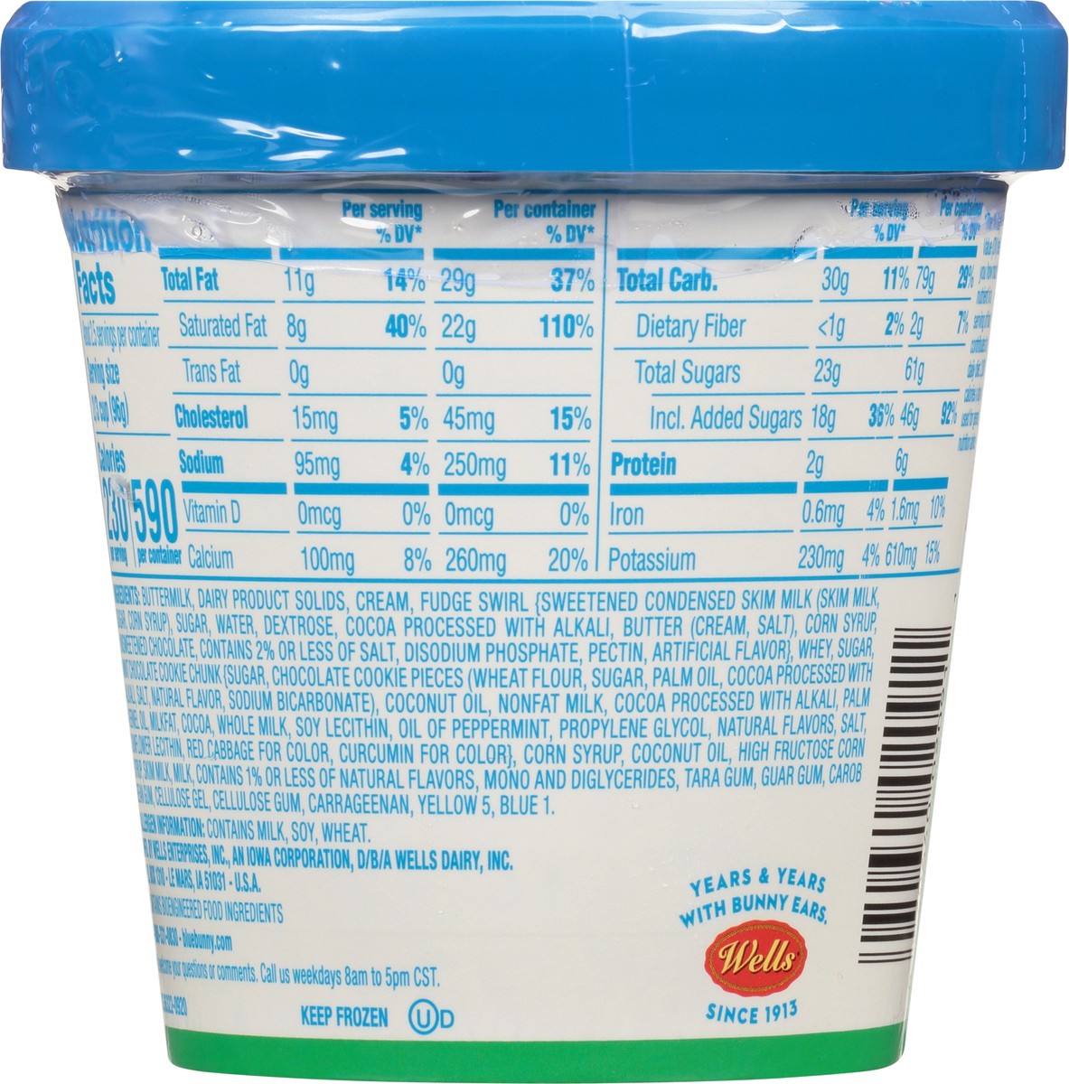 slide 10 of 11, Blue Bunny Mint Cookie Crunch Frozen Dessert, 1 ct