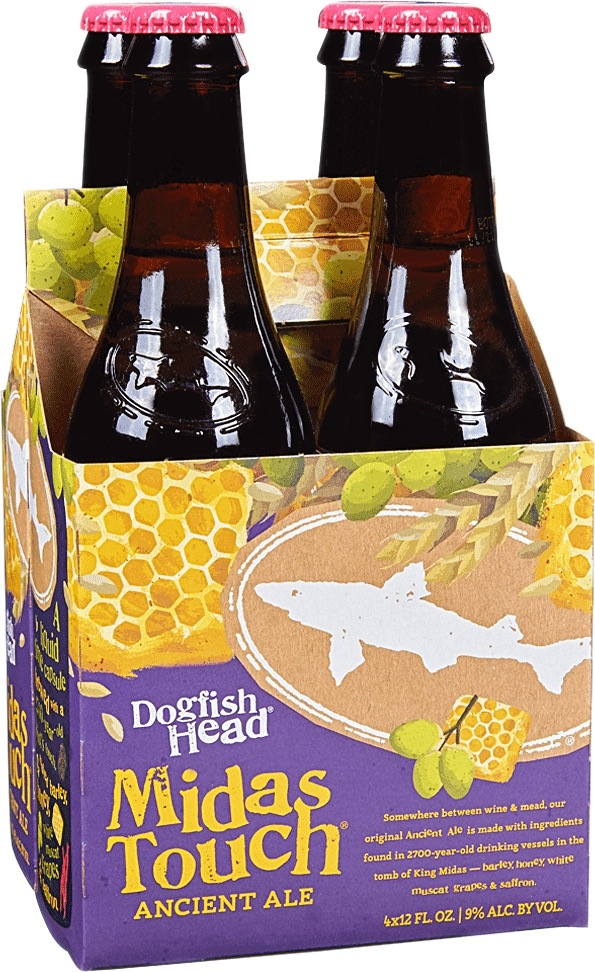 slide 1 of 1, Dogfish Head Midas Touch 4 Pk, 4 ct; 12 fl oz