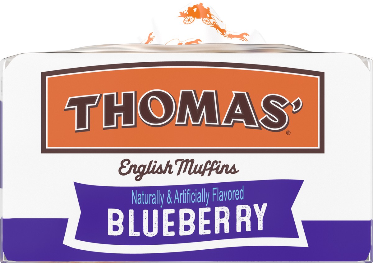 slide 4 of 11, Thomas' Nooks & Crannies Blueberry English Muffins, 6 count, 13 oz, 6 ct