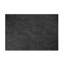 Room & Retreat Brushed Textured Placemat Black, 13 in x 18 in
